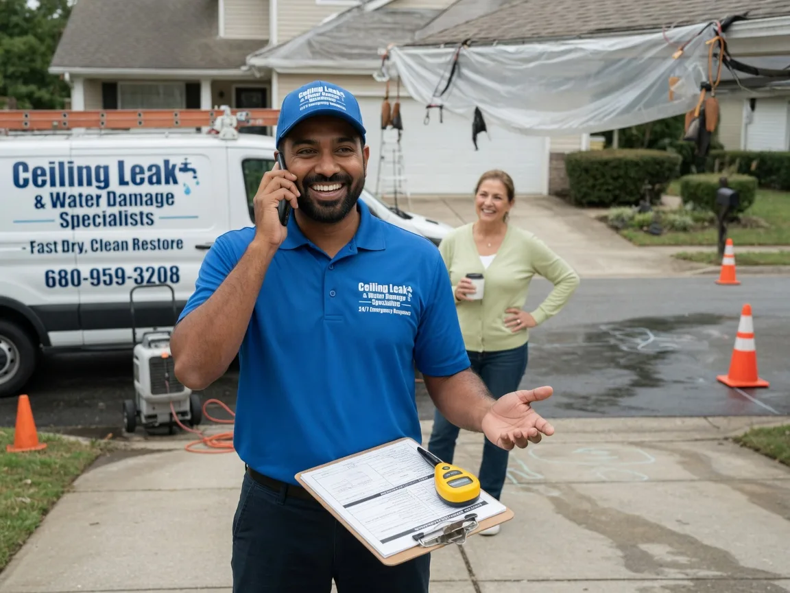 Ceiling Leak Cleanup Trinity, NC FAQs